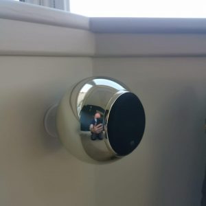 gallo speaker on a bracket on the wall