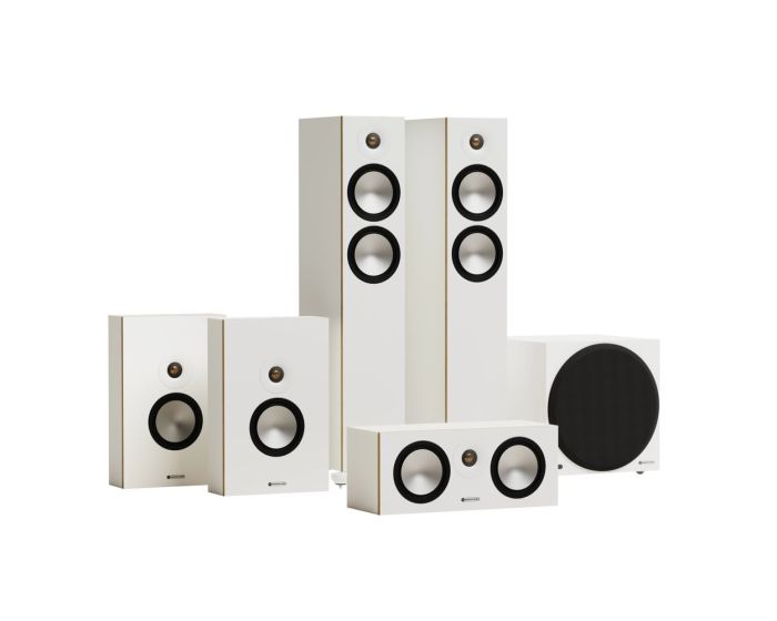 Monitor Audio - Bronze 7G 300 5.1 Cinema System (White)