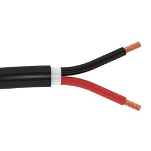 SCP 14/2 Direct burial gel filled speaker cable, black: 100m