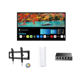 Proofvision Lifestyle Plus 55" Outdoor TV, TV Mount & Outdoor WiFi