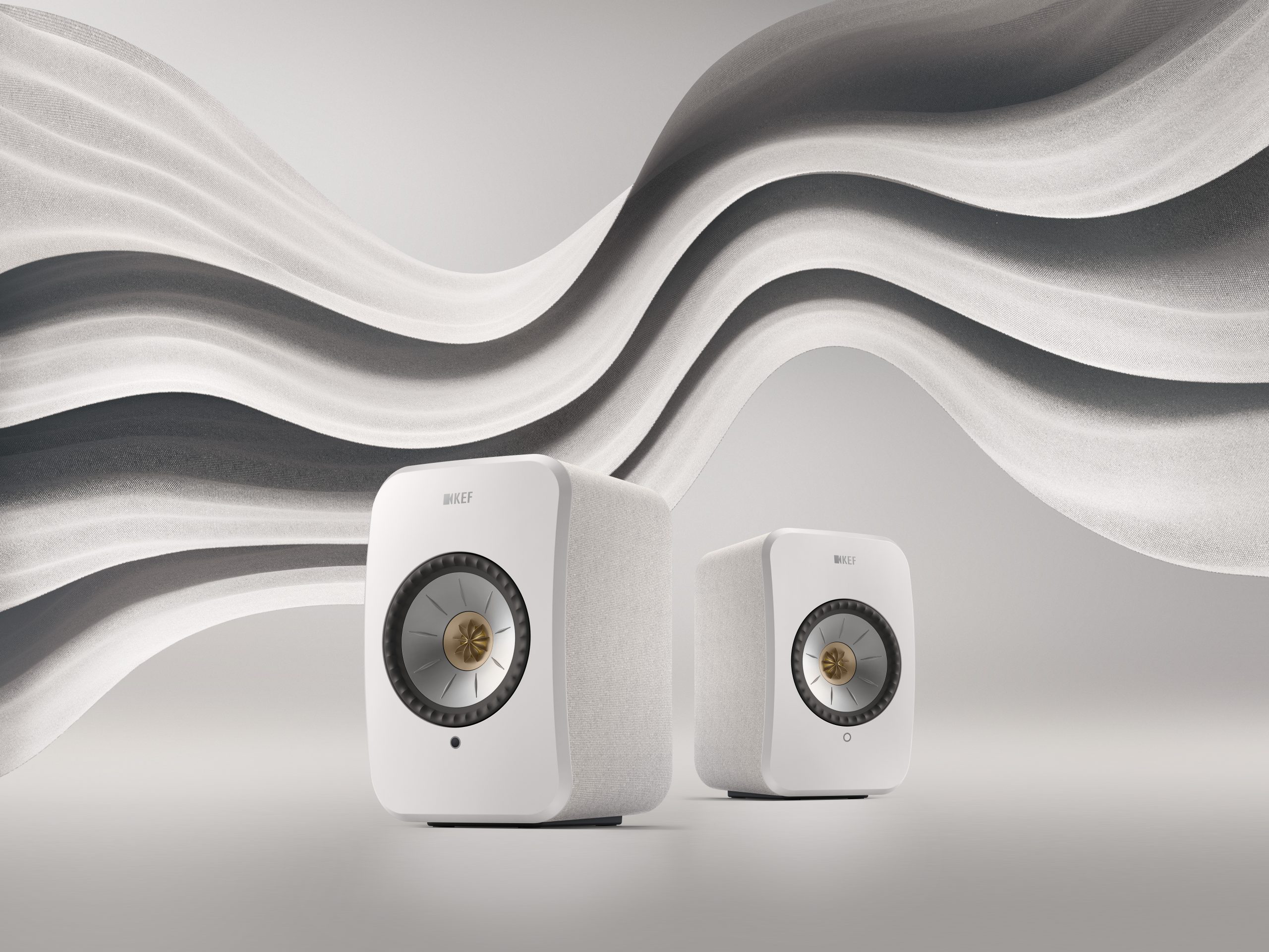 KEF - LSX II Wireless Speakers Pair Cotton White - Image 2
