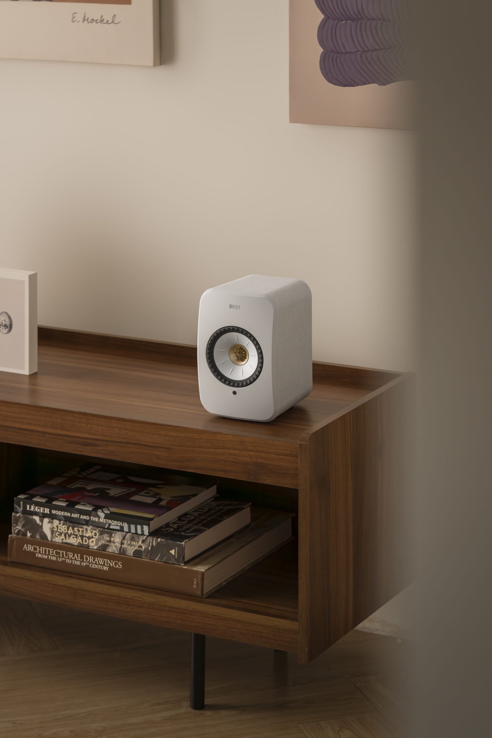 KEF - LSX II Wireless Speakers Pair Cotton White - Image 4